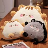 Cute Cookie Cat Animal Pillow Soft Plush Toast Bread Nap Pillow Cushion Toy Stuffed Cat Home Decor Plush Gift Doll SimplySquishy